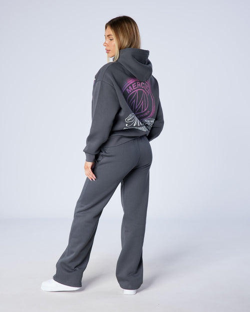 Womens Charcoal Poster Joggers