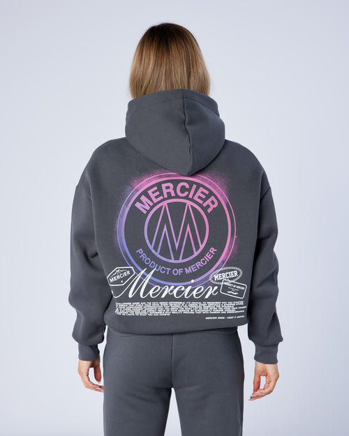 Womens Charcoal Poster Hoodie