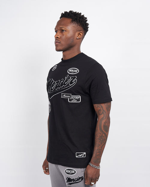 Black Mercier Teams Badge Tshirt