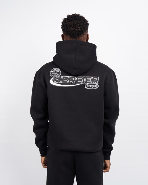 Black Racer Badge Hoodie