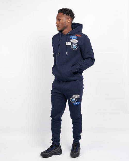 Navy Mercier EN Badge Hoodie.