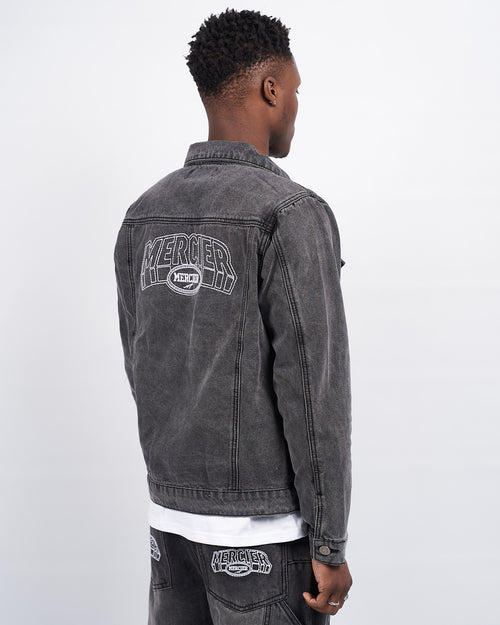 Veste en denim anthracite