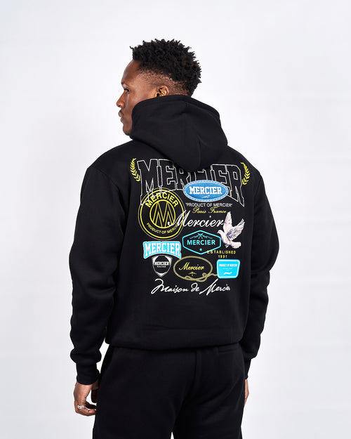 Sudadera negra con capucha Multi Tour