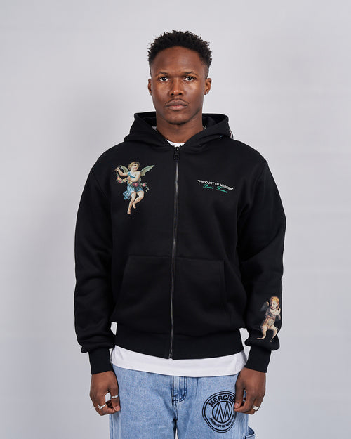 Black Angelo Product van Mercier Zip Hoodies