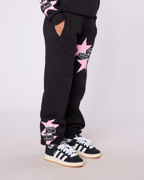 Womens Black Badge Star Joggers