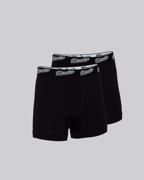 Svarte baseballboksershorts 2PK-shorts